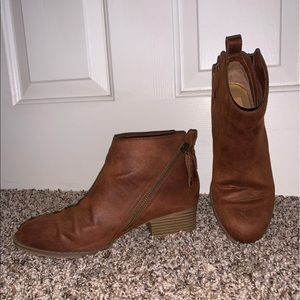 Brown ankle booties by dolce vita
